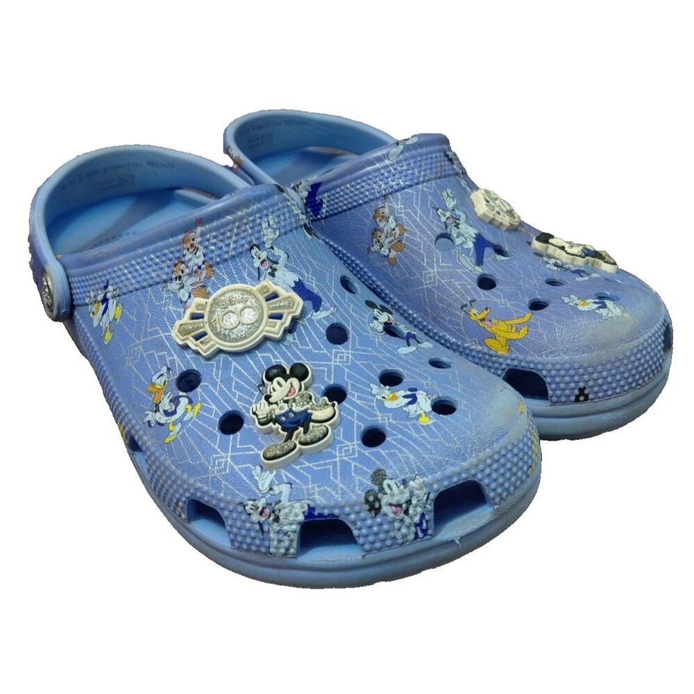 Crocs Disney 100th Anniversary Clogs Mickey Mouse Lavender Shoes W9/M7